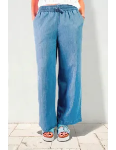 Pantalon Dalida, bleu jean 2