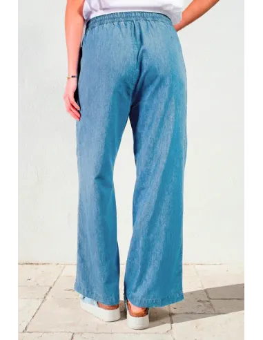Pantalon Dalida, bleu jean