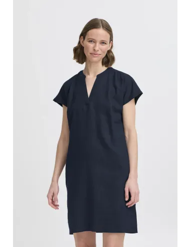 Robe FALAKKA V NECK DRESS, bleu marine