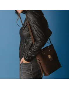 Sac bandoulière PHEDRA, Choco foil 2