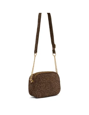 Sac bandoulière ALBANE, Taupe léopard
