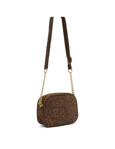Sac bandoulière ALBANE, Taupe léopard