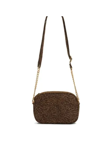 Sac bandoulière ALBANE, Taupe léopard