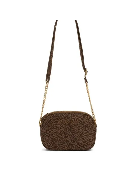 Sac bandoulière ALBANE, Taupe léopard
