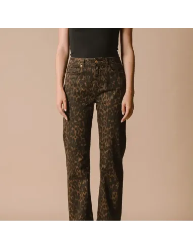 PANTALON ISORE, Print leopard