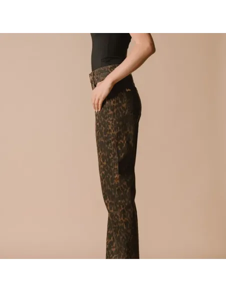 PANTALON ISORE, Print leopard