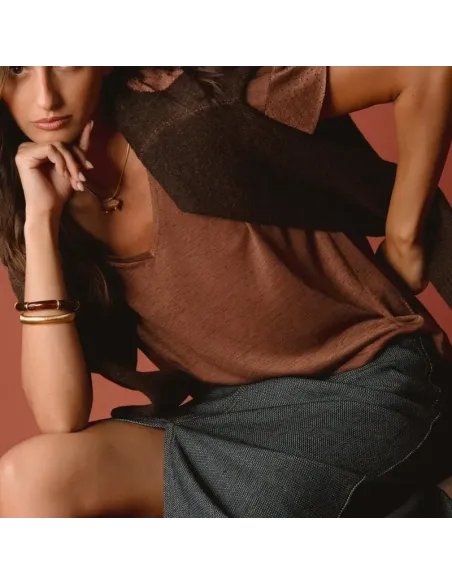 TEE SHIRT NALINE, Choco