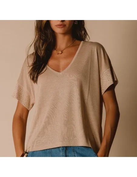 TEE SHIRT NALINE, Taupe