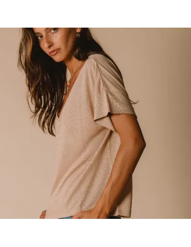TEE SHIRT NALINE, Taupe