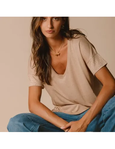 TEE SHIRT NALINE, Taupe