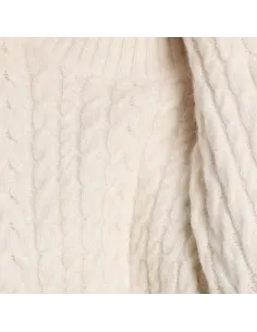 Pull en maille torsadée, asymétrique, Royal Blue 2
