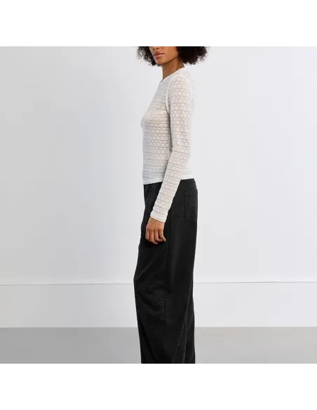 Sous-pull en semi-transparence, Blanc