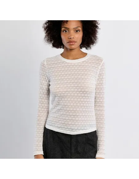 Sous-pull en semi-transparence, Blanc