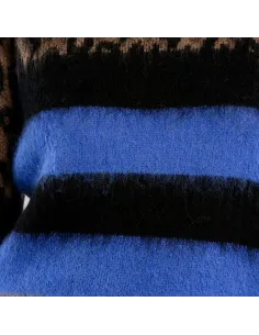 Pull en maille léopard, Marron 2
