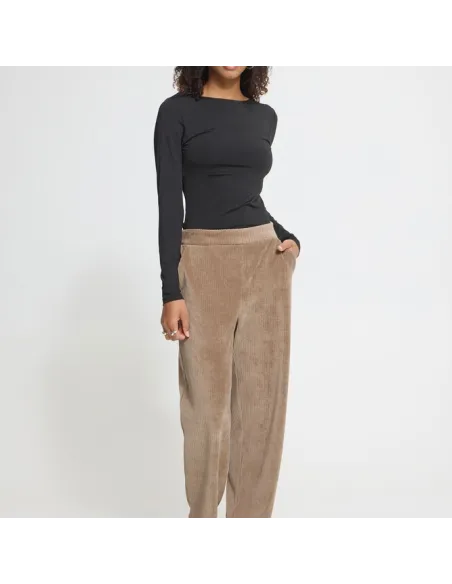 Pantalon TAMARY CROPPED PA, Toasted Coconut