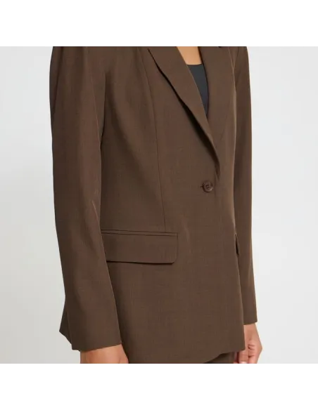 Blazer FAVA LONG BL, Slate Black Melange