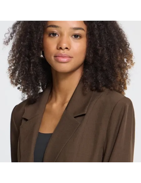 Blazer FAVA LONG BL, Slate Black Melange
