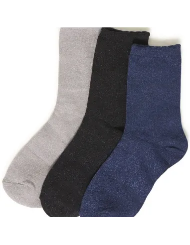 Chaussettes VILAINE, NAVY, SILVER, BLACK BOX