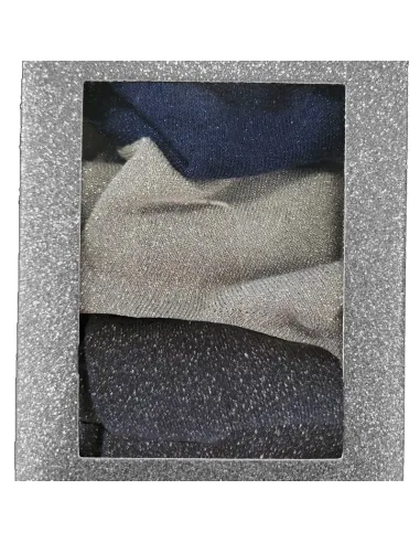 Chaussettes VILAINE, NAVY, SILVER, BLACK BOX
