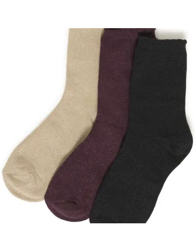 Chaussettes VILAINE, FIG, HUMUS, BLACK BOX