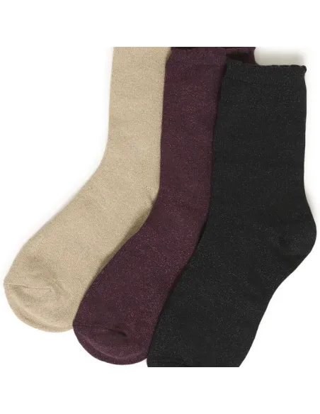 Chaussettes VILAINE, FIG, HUMUS, BLACK BOX