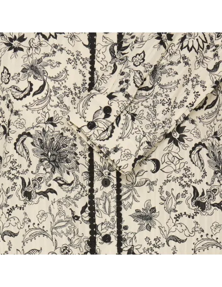 Chemise JESSE SHIRT 3, BIRCH KALAMKARI FLOWERS
