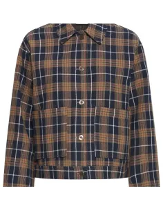 Chemise KALIA SH, DARK BLUE/BROWN CHECK