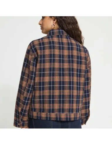 Chemise KALIA SH, DARK BLUE/BROWN CHECK
