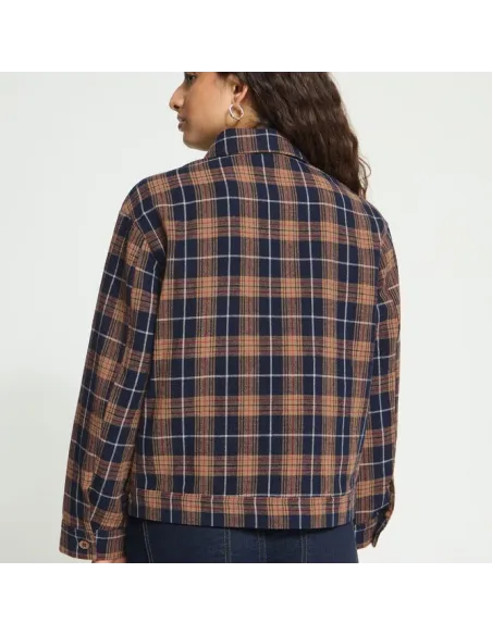 Chemise KALIA SH, DARK BLUE/BROWN CHECK