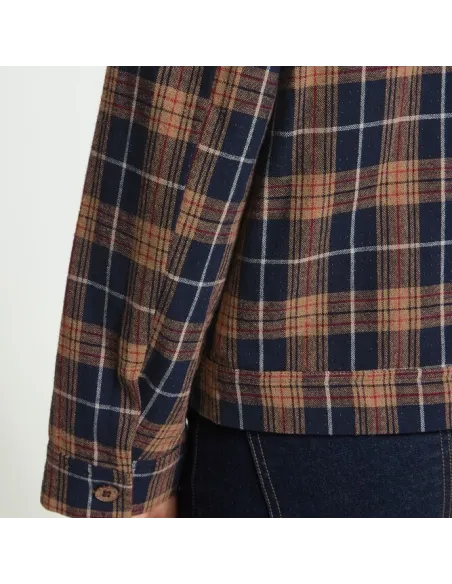 Chemise KALIA SH, DARK BLUE/BROWN CHECK