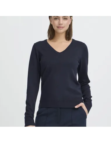 Pull LULS V-NECK LS, Total Eclipse