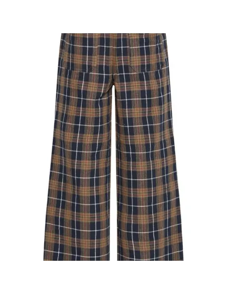 Pantalon KALIA PA, DARK BLUE/BROWN CHECK