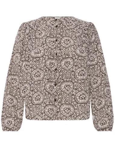 Chemise KATILIO SH, BROWN/BIRCH FOLKLORE HEART
