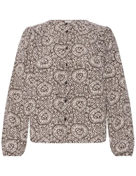 Chemise KATILIO SH, BROWN/BIRCH FOLKLORE HEART