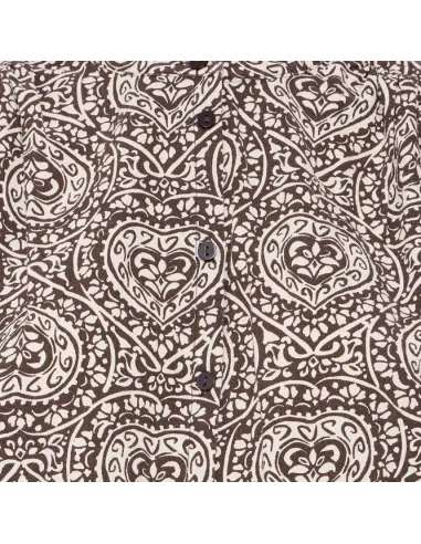 Chemise KATILIO SH, BROWN/BIRCH FOLKLORE HEART