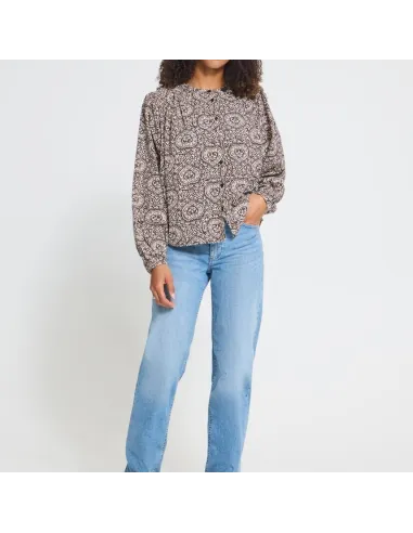 Chemise KATILIO SH, BROWN/BIRCH FOLKLORE HEART