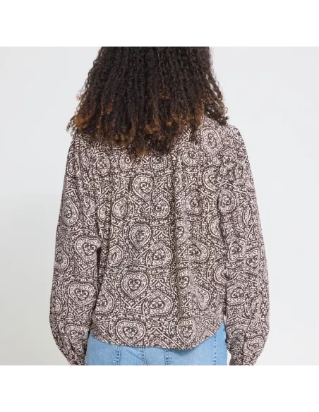 Chemise KATILIO SH, BROWN/BIRCH FOLKLORE HEART