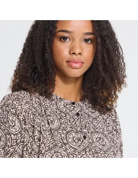 Chemise KATILIO SH, BROWN/BIRCH FOLKLORE HEART