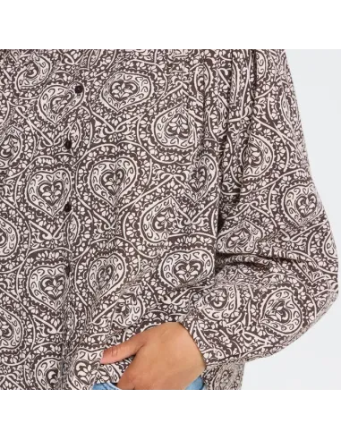 Chemise KATILIO SH, BROWN/BIRCH FOLKLORE HEART