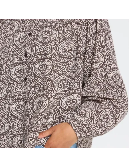 Chemise KATILIO SH, BROWN/BIRCH FOLKLORE HEART