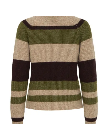 Pull OTAJA, AVOCADO MELANGE STRIPE