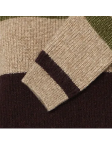 Pull OTAJA, AVOCADO MELANGE STRIPE