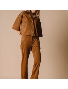 PANTALON PERLINE, Brun