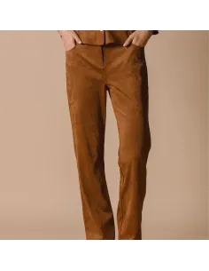 PANTALON PERLINE, Brun 2