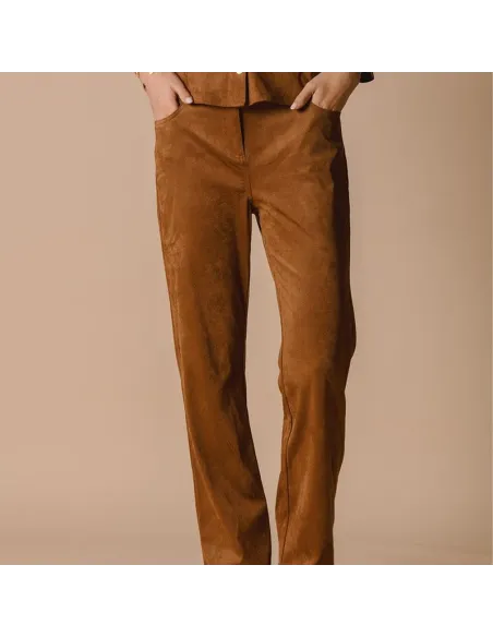PANTALON PERLINE, Brun