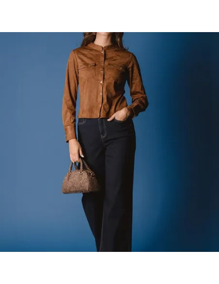 CHEMISE PINA, Brun