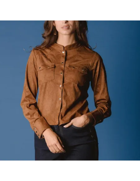 CHEMISE PINA, Brun