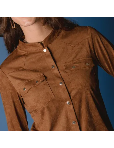 CHEMISE PINA, Brun