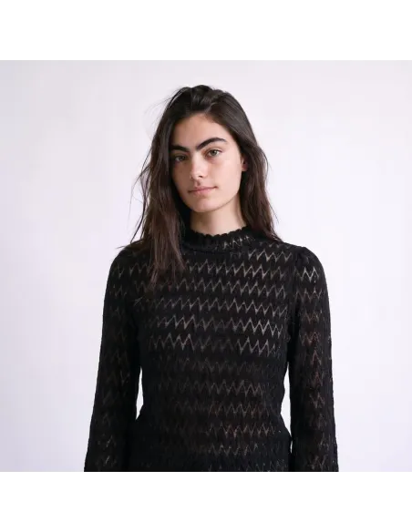 BLOUSE SALISSE, Black