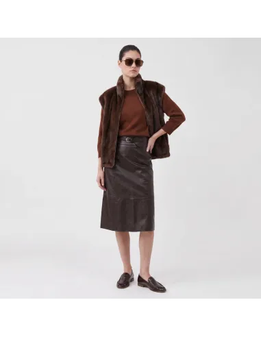 VESTE ISALYS, Brown